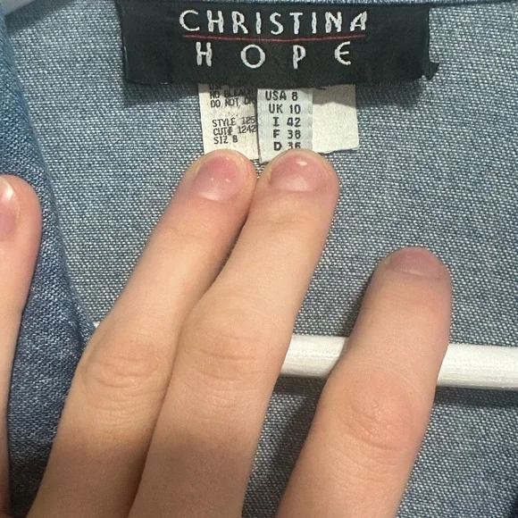 Blue Denim Jacket with Pink and Blue Embroidery - Picture 4 of 7